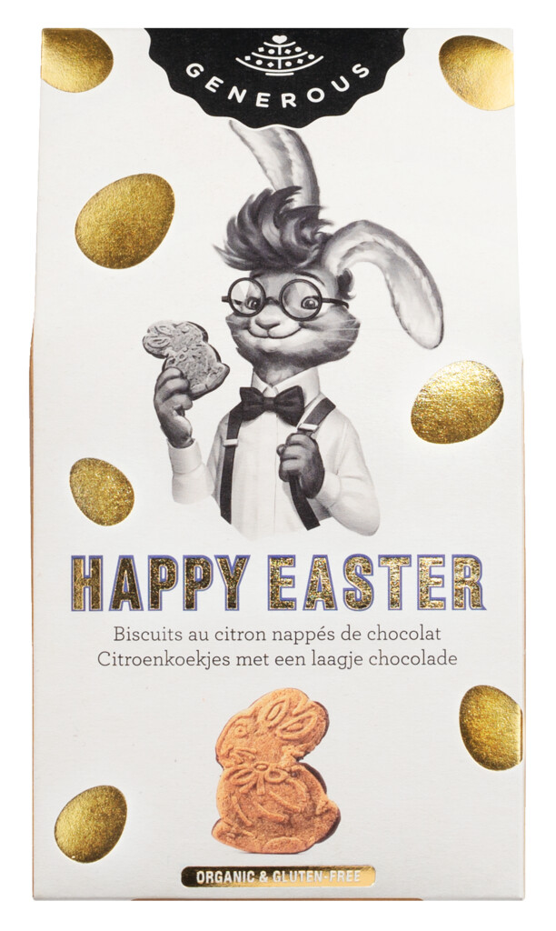 Glaedelig paske, oekologisk, citronkager med chokolade, glutenfri, oekologisk, generoes - 140 g - pakke