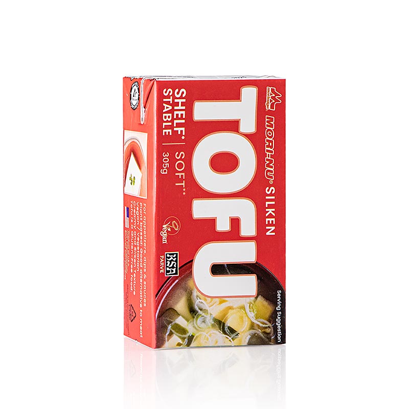 Silke tofu, bloed, roed, Mori - Nu / Morinaga - 305 g - Tetra Pak