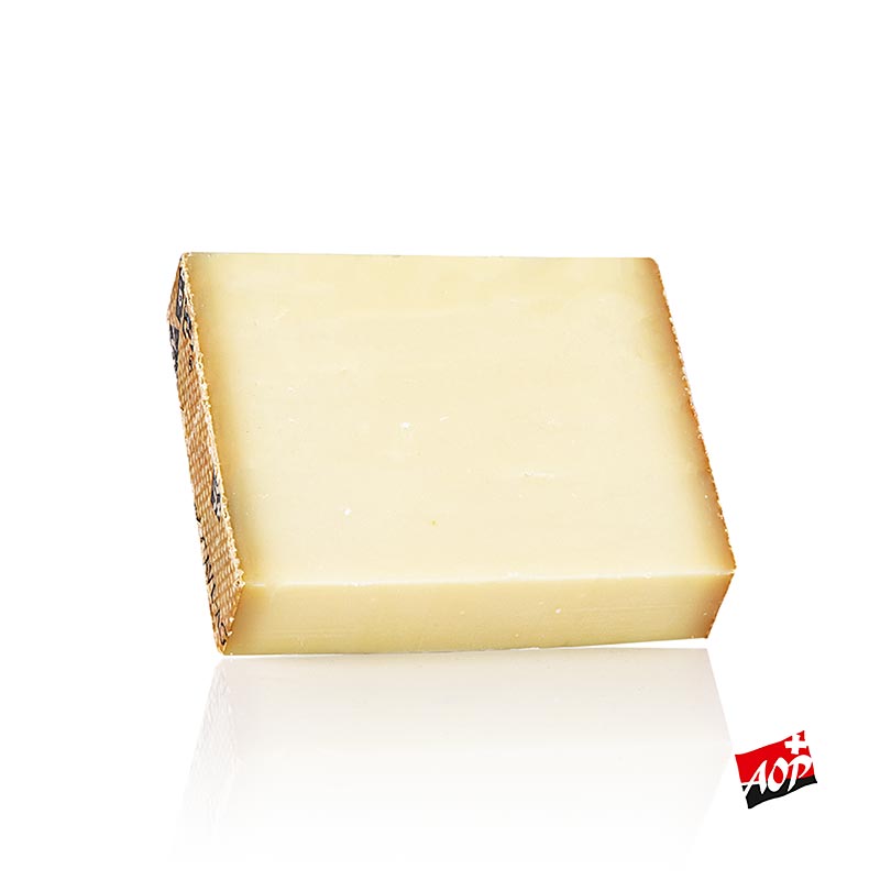 Gruyere-ostur Kaltenbachhohle AOP, throskadhur i 12 manudhi, stykkidh - u.th.b. 250 g - kvikmynd