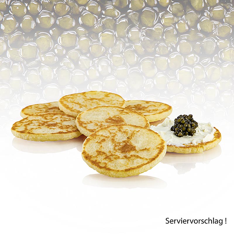 Mini blinis - for kaviar, oe 5,5cm - 135 g, 16 stykker - Papp tk