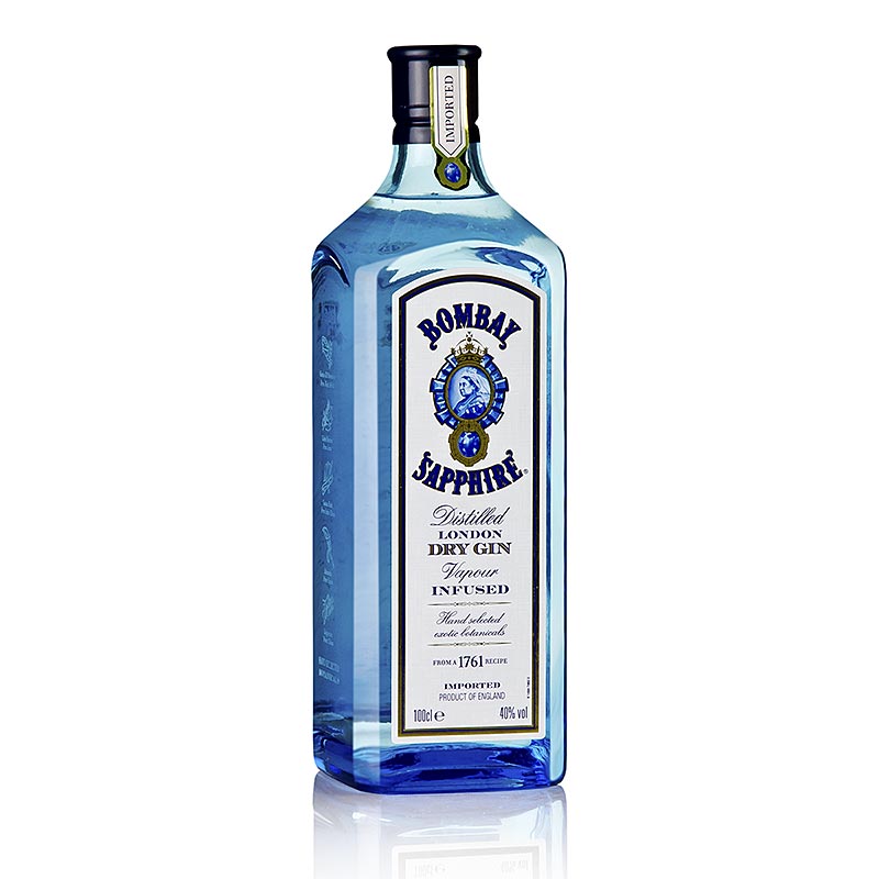 Gin, bottle vol., 40% Sapphire l, Bombay 1