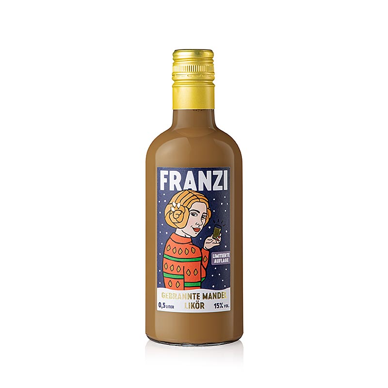 Franzi - Ristede Mandellikoer, 15% vol. - 500 ml - Flaske