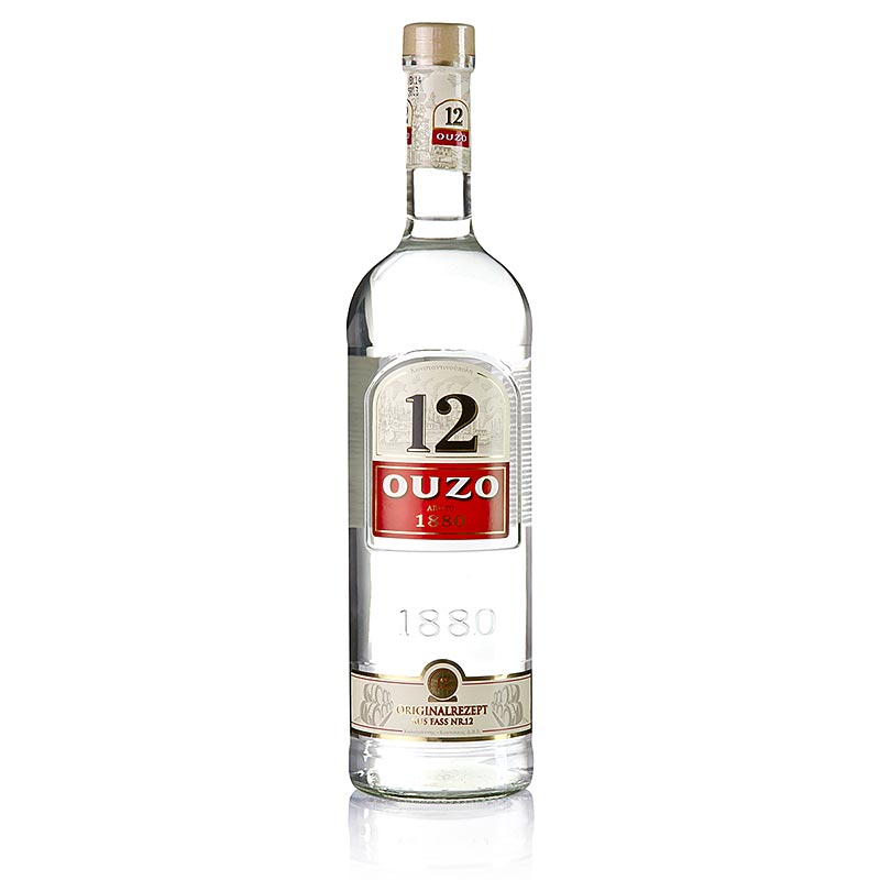 Ouzo 12, liqueur d`anis, 40% vol. - 1 litre - Bouteille