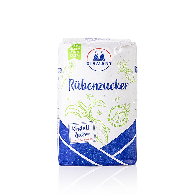Raffinert sukker, fint - 1 kg - bag