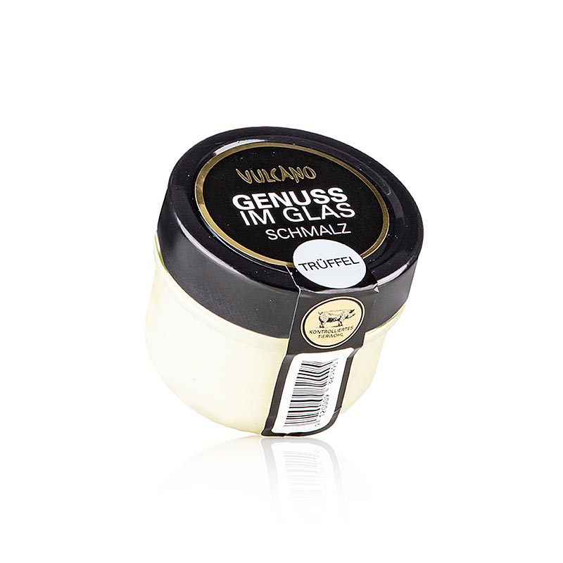 saindoux truffe Vulcano, saindoux de porc aux truffes d`ete - 130 g - Verre