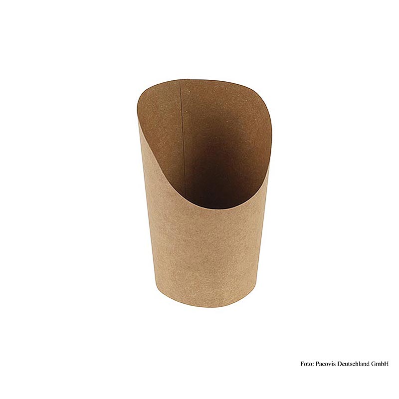Copos descartaveis Naturesse para viagem, papel kraft/PLA, 480ml, 8/6x14cm - 50 pecas - bolsa
