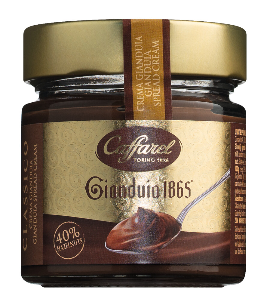 Crema Gianduia al latte, Crema Gianduia, Caffarel - 210 g - Sticla