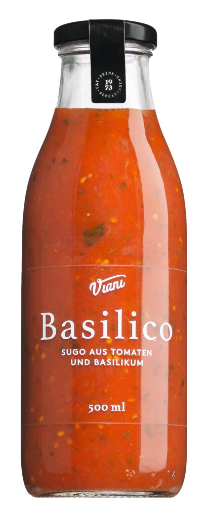 BASILICO - Sugo al basilico, feslegenli domates sosu, Viani - 500ml - Sise