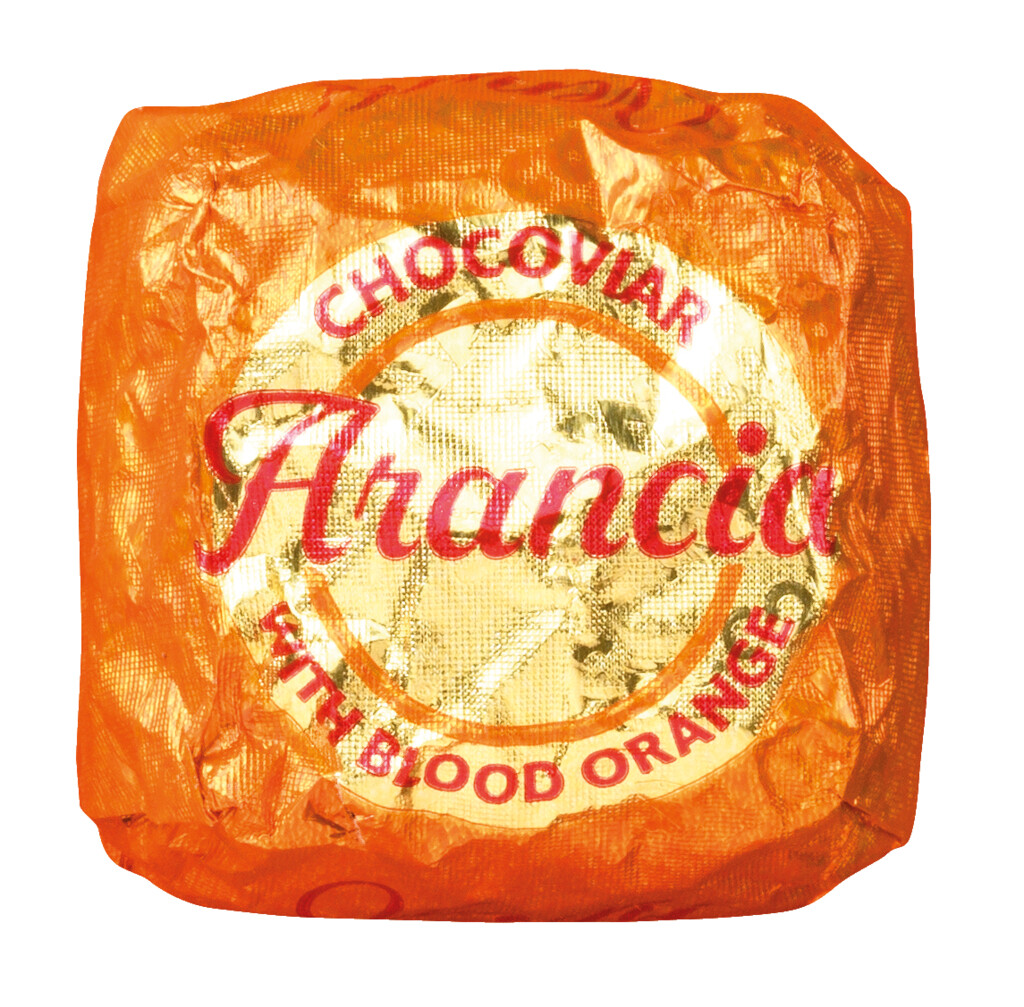 Cubotto Chocoviar Arancia, kan portakali dolgulu bitter cikolatali pralin, Venchi - 1.000 gr - kilogram