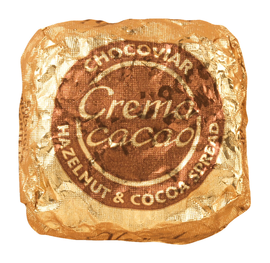 Cubotto Chocoviar Crema Cacao, praline coklat hitam dengan isian krim coklat, Venchi - 1.000 gram - kg