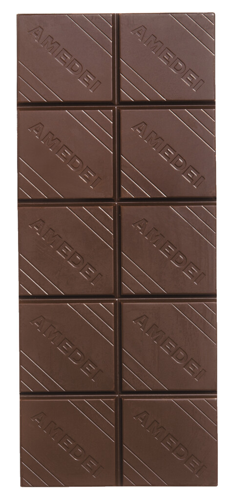 Le Tavolette, I Neri Porcelana 70%, tavolette, cioccolato fondente Porcelana 70%, Amedei - 50 g - lavagna