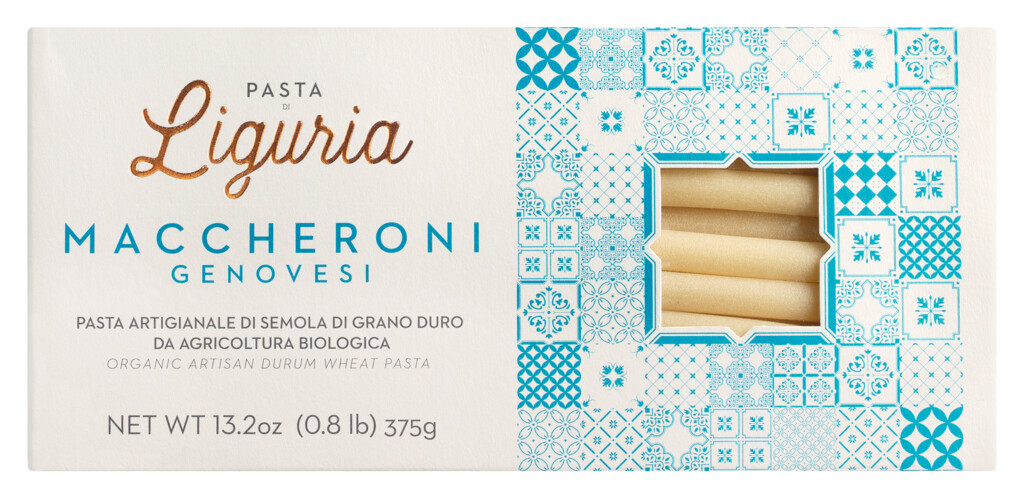 Maccheroni Genovesi, organike, makarona te bera nga bollgur gruri i forte, organike, Pasta di Liguria - 375 g - pako