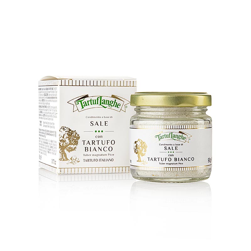 TARTUFLANGHE Sal marinho frances com trufa branca (tuber magnatum pico) - 90g - Vidro