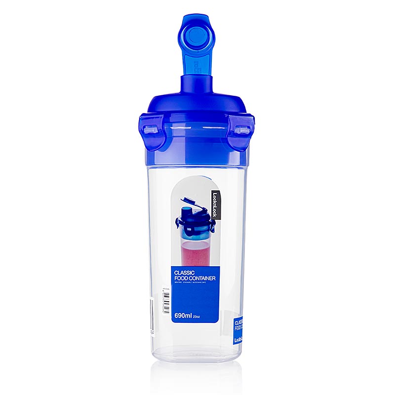 LockundLock Friskhedsboks, 0,69 L, rund, 101x205 mm (sauceboks med mixer) (HPL934HC) - 1 stk. - Loes