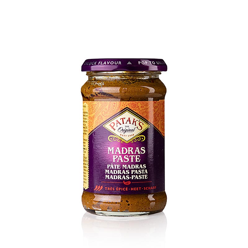 Curry pasta Madras, ljuta, Patakova - 283g - Staklo
