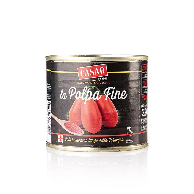 Polpadoro Finisima - Tomatenzubereitung, leicht gesalzen, aus Sardinien - 220 g - Dose