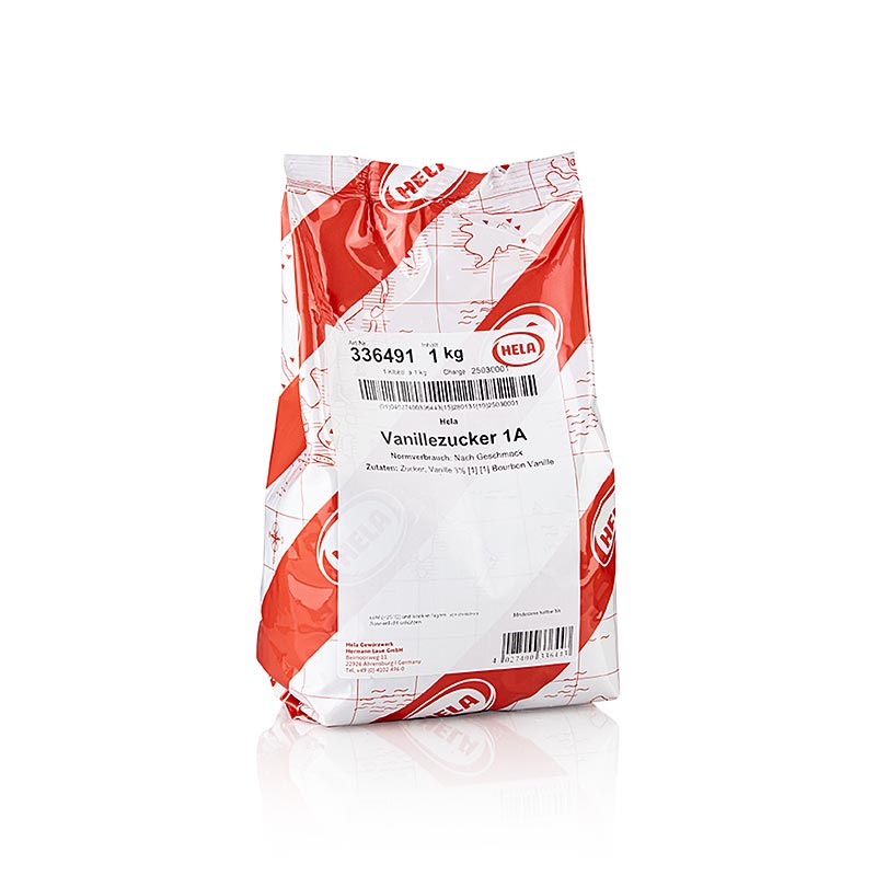 HELA Bourbon vanillusykur 3% - 1 kg - taska