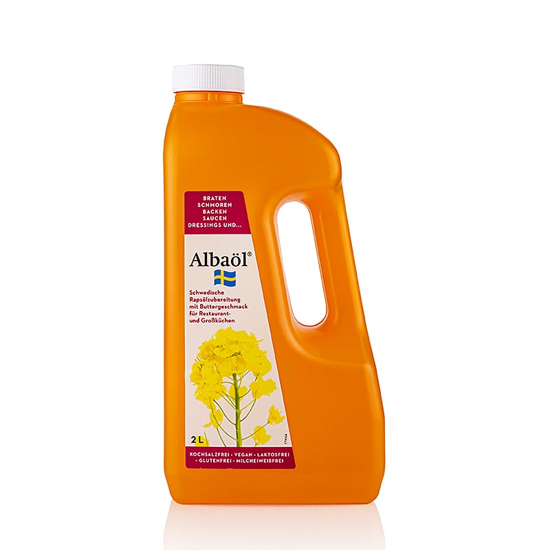 Albaol© - Rapsolie - Tilberedning, med smoersmag, Sverige - 2 l - Pe-beholder.