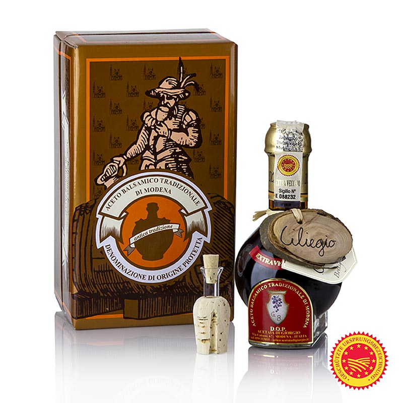 Aceto Balsamico Tradizionale DOP / CHOP, 25 rokov, ceresnovy sud, Acetaia di Giorgio - 100 ml - Flasa