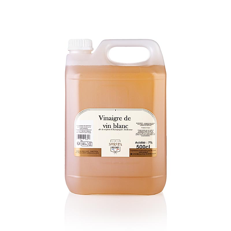 Vinaigre de Reims, otet din regiunea Champagne-Ardennes, aciditate 7%, Soripa - 5 litri - recipient