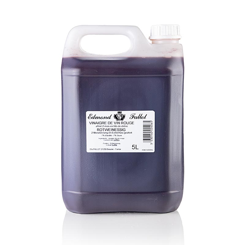 Cuka Wain Merah Tua Edmond Fallot - 5 liter - kanister