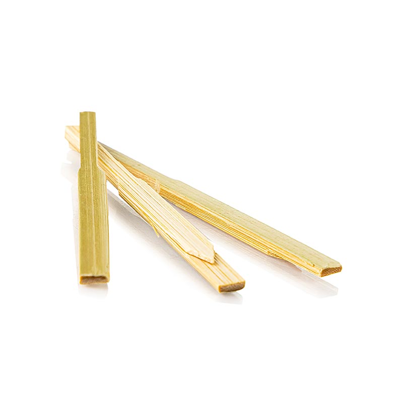 Stuzzicadenti monouso in legno di bambu, 9 cm, naturale - 100 pezzi - borsa