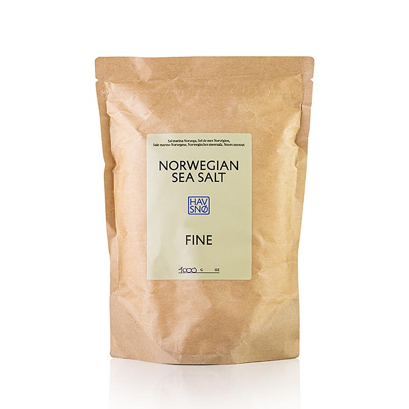 HAVSNO, HAVSNØ FINE, fina morska sol iz Norveske - 1 kg - vrecica