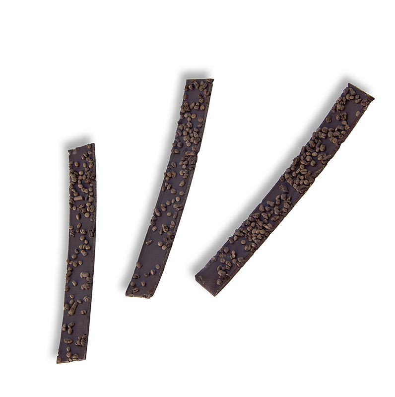 Hiasan hiasan Nibby, coklat gelap dengan kepingan koko, 20x1.5cm - 530 g, 144 keping - Kadbod
