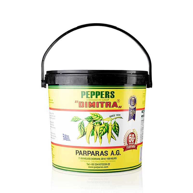 Peperonis, mild, in Lake, Eimer, Dimitra - 9,8 kg - Pe - eimer