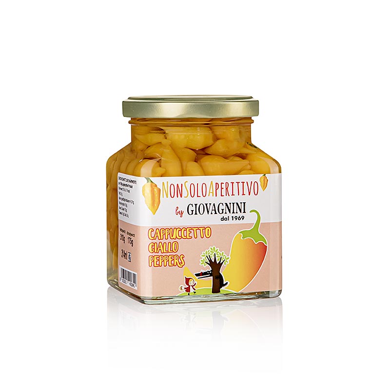 Cappuccetto Piment Giallo, gouttes de poivron jaune, Giovagnini - 310 g - Verre