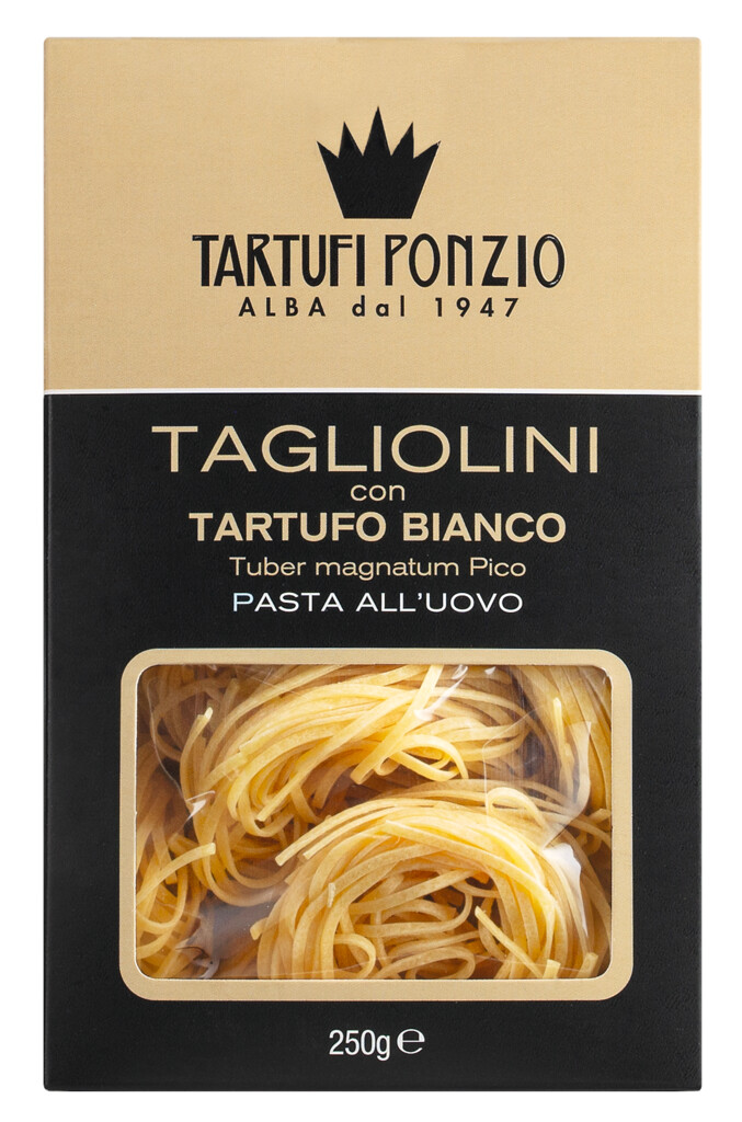 Tagliolini con tartufo bianco, Aggnudlar med vit tryffel, Tartufi Ponzio - 250 g - packa