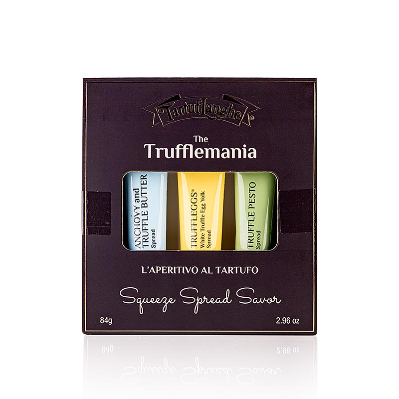 Aperitiv s tartufima (jaja od tartufa / pesto / namaz od incuna) 3 tube, tartufni flanz - 84 g, 3 komada - Karton