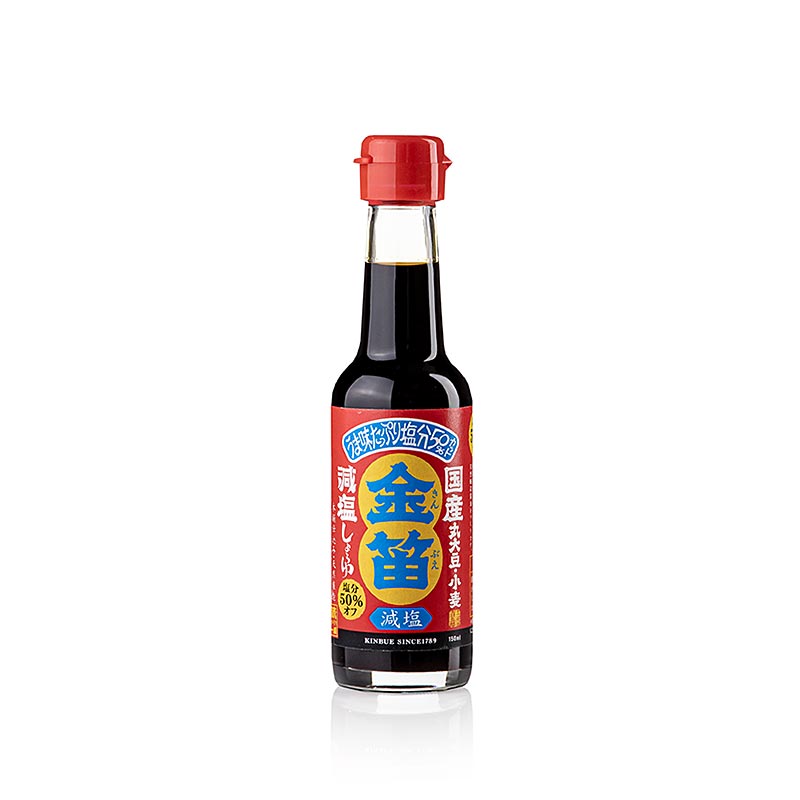 Genen - Sauce soja, Shoyu, sel reduit, Fueki, Japon - 150 ml - Bouteille
