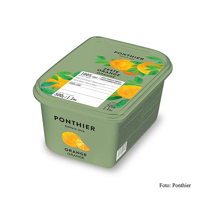 Ponthier Zest Granulat - oransje - 500 g - PE-skall
