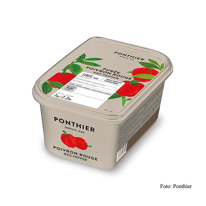 Ponthier mauk - raudh paprika, 100% graenmetis, osykradh - 1 kg - PE skel
