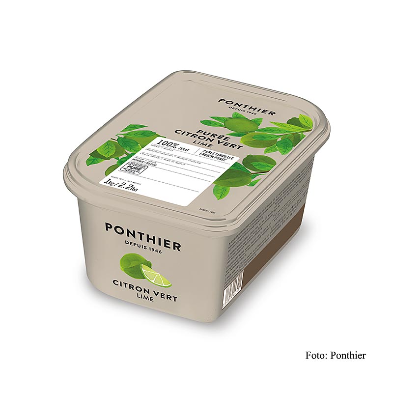 Ponthier lime puré, usødet - 1 kg - PE-skal