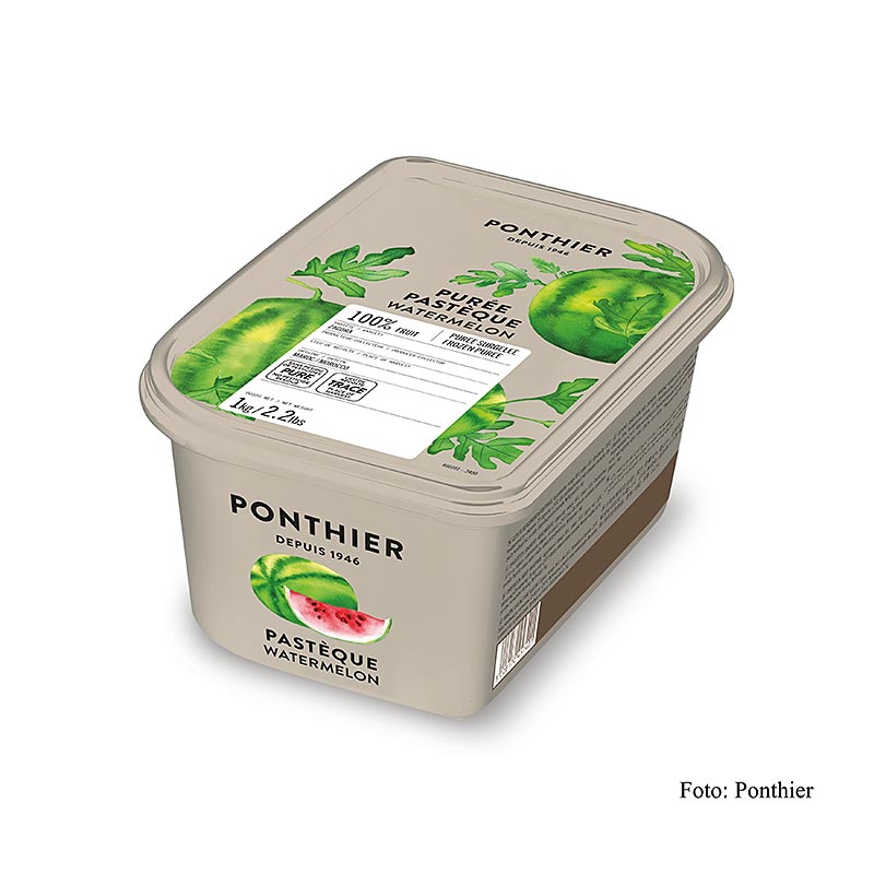Ponthier puree watermeloenen, zonder toegevoegde suiker - 1 kg - PE-dosis