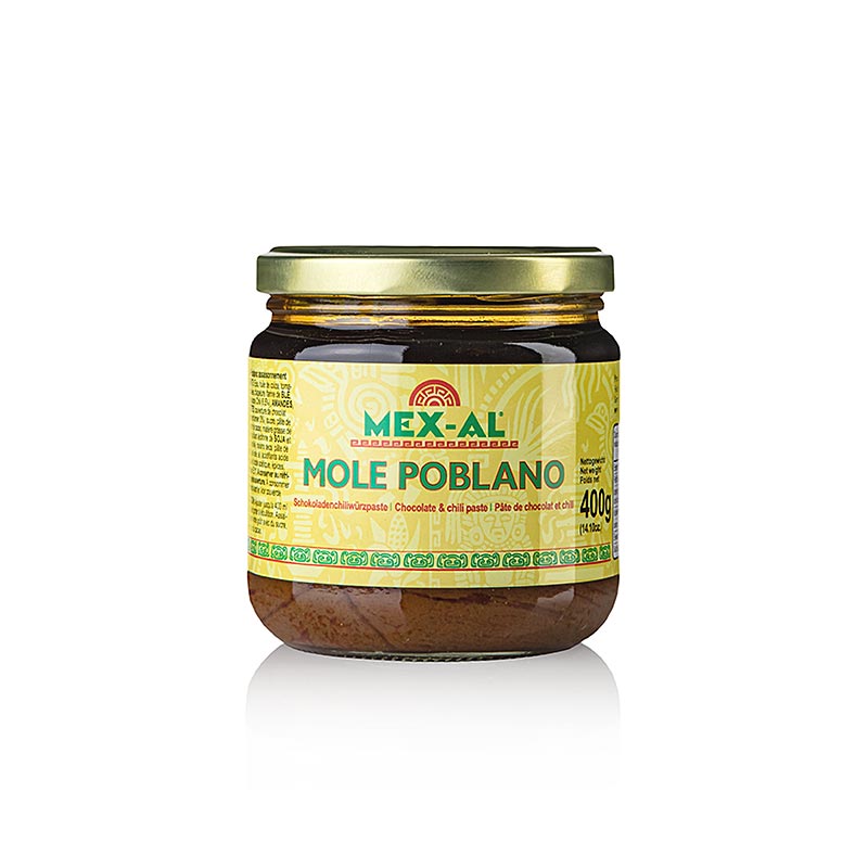Mole Poblano, salsa de xocolata mexicana, picant - 400 g - Vidre