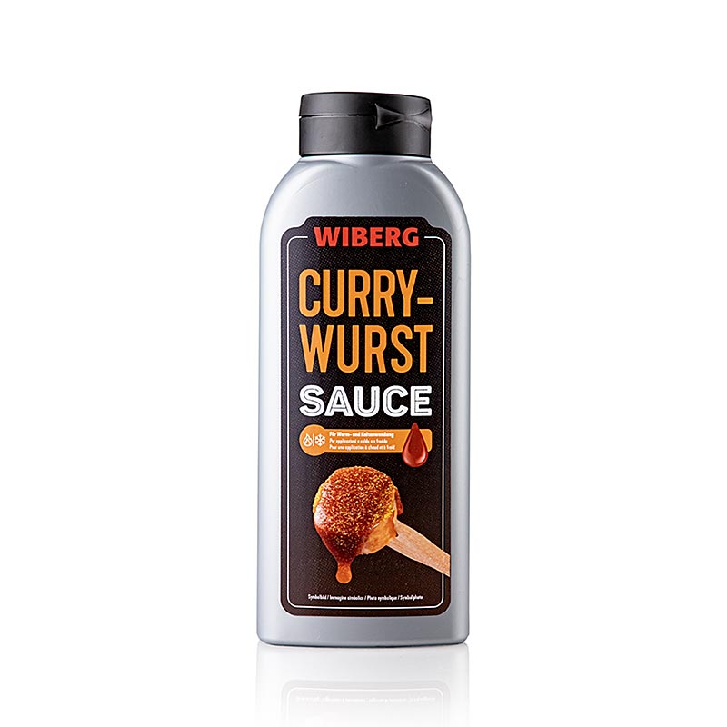 Sos Currywurst WIBERG BASIC, fara conservanti, sticla stoarsa - 635 ml - Sticla PE