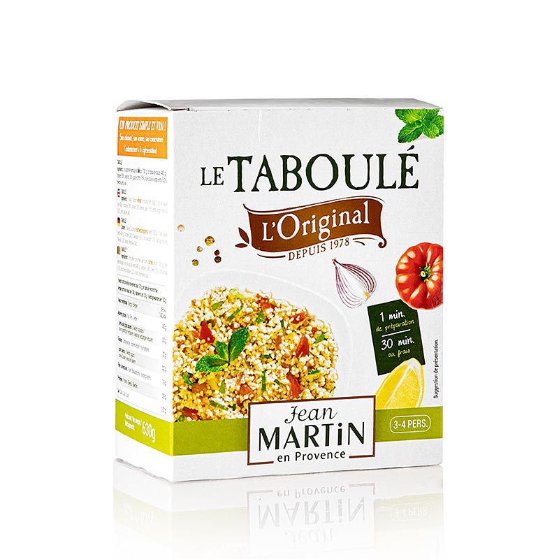 Ferdig tabbouleh-miks, 1 glass saus og 1 pose couscous - 630 g - Kartong
