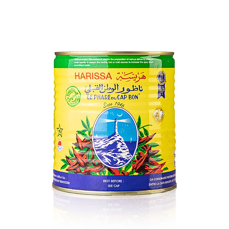 Pasta d`harissa feta de pebrot picant, all, herbes i especies - 760 g - llauna