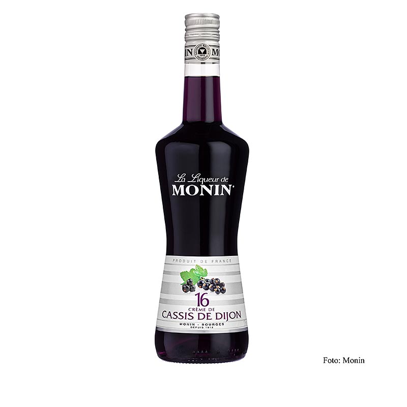 Cassis - kermalikoori, Cassis de Dijon, Monin, 20 tilavuusprosenttia. - 700 ml - Pullo