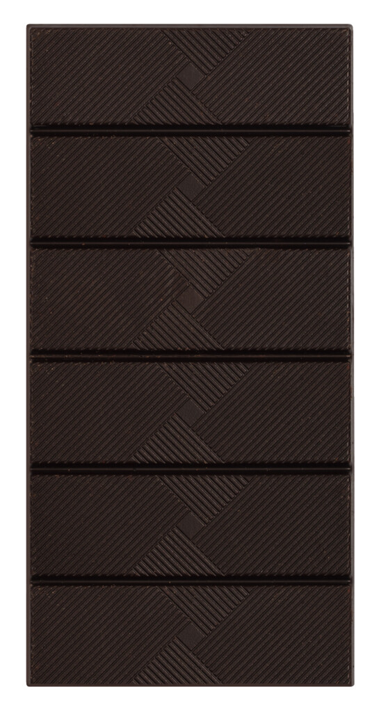 Tablet, hitam 52% au poire et amande, bar coklat, gelap 52% dengan pear + badam, Dolfin - 70g - papan hitam