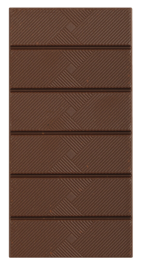 Tablette, lait aux amandes grillees, barre chocolatee, lait entier torrefie. Amandes, Dolfin - 70g - Tableau noir