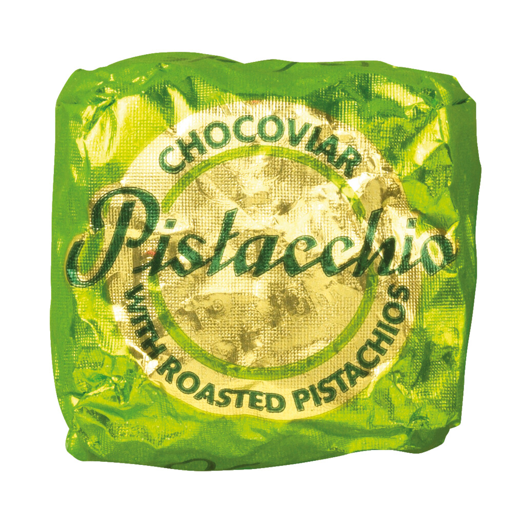 Cubotto Chocoviar Creme Pistacchio, fistik kremali bitter cikolatali pralin, Venchi - 1.000 gr - kilogram