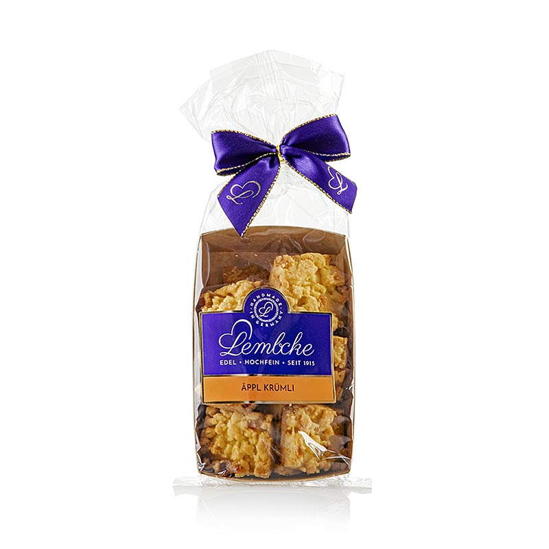 Lembcke te kex Apple Krumli, smjor crumble kex medh eplum - 100 g - Blodhrur