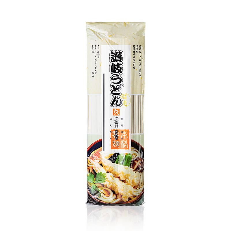 Udon noodles - wheat noodles, light, flat, 3mm, approx. 24cm long, Kubota - 250 g - bag