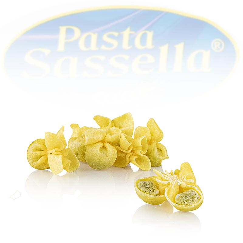Fagotti freschi (borsa) con rucola, ricotta e Grana Padano, Sassella - 500 g - borsa