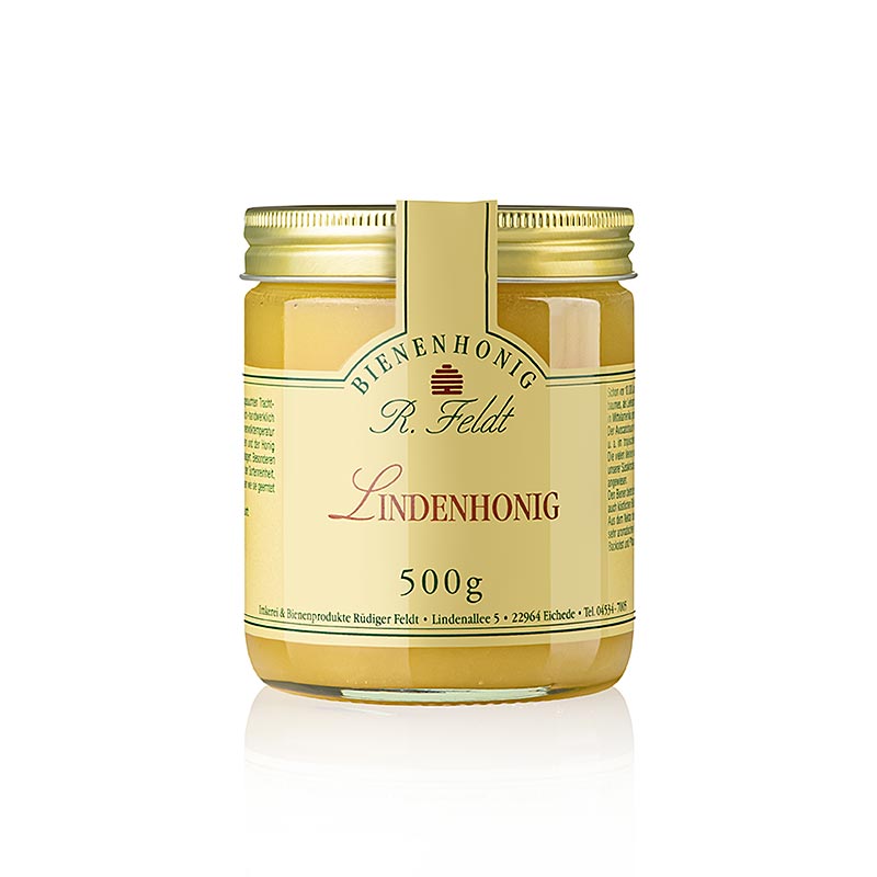 Lipov med, Njemacka, lagan, kremast, jak - svjez, ljetni. Pcelarstvo Feldt. - 500 g - Staklo