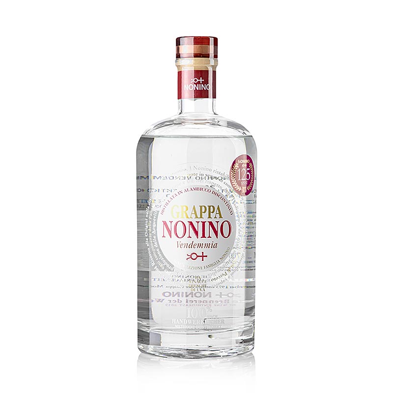 Grappa Vendemmia, perinteinen grappa, 40 tilavuusprosenttia, Nonino - 700 ml - Pullo